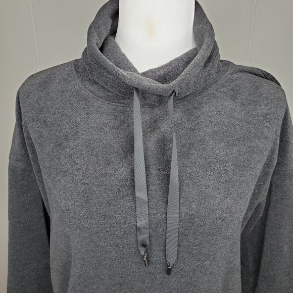 Lululemon Go Forward Pullover Wm's Size 6 Heathered Core Black Fleece Sweater - Picture 3 of 11